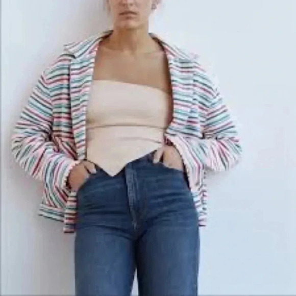 Zara textured weave multicolor jacket 6895/069 - Picture 2 of 8